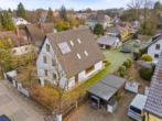 Luftaufnahme - EFH: Raumwunder auf sehr großem Grundstück in Planegg, 6 SZ, 2 Bäder, Sauna, Wärmepumpe, sofort frei