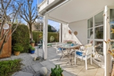 Ost Terrasse - Obermenzing vom Feinsten: Dreizimmer-EG-Wohnung ca. 92 m² Wfl., 2 Bäder, Parkett, TG-Stellpl. inkl.